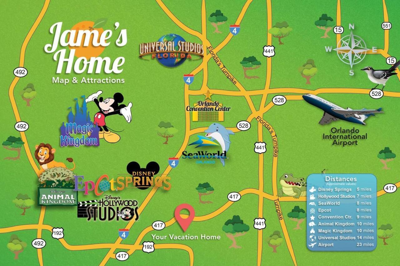 H - New 2 Bedroom Condo - 5 Miles To Disney - Free Water Park Kissimmee Εξωτερικό φωτογραφία
